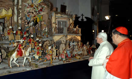 Visita del Papa al "Presepe Bianco"